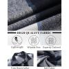 imageCOOFANDY Mens Flannel Shirt Long Sleeve Lightweight Plaid Shirt Casual Button Down Shirts JacketNavy Blue