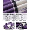 imageCOOFANDY Mens Flannel Shirt Long Sleeve Lightweight Plaid Shirt Casual Button Down Shirts JacketPurple
