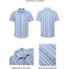 imageCOOFANDY Mens Hawaiian Shirts Short Sleeve Floral Button Down Beach Summer Tropical ShirtBlue