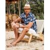 imageCOOFANDY Mens Hawaiian Shirts Short Sleeve Floral Button Down Beach Summer Tropical ShirtBluewhite