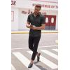 imageCOOFANDY Mens Muscle Fit Dress Shirt Short Sleeve Button Down Shirts with Pocket01 Black