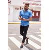 imageCOOFANDY Mens Muscle Fit Dress Shirt Short Sleeve Button Down Shirts with PocketBlue