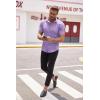 imageCOOFANDY Mens Muscle Fit Dress Shirt Short Sleeve Button Down Shirts with PocketLavender