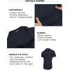 imageCOOFANDY Mens Muscle Fit Dress Shirt Short Sleeve Button Down Shirts with PocketNavy Blue