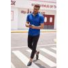 imageCOOFANDY Mens Muscle Fit Dress Shirt Short Sleeve Button Down Shirts with PocketRoyal Blue