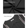 imageCOOFANDY Knit Shirts for Men Casual Short Sleeve Button Down Shirts Summer Beach Stretch Fit Collared ShirtsBlack