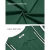 imageCOOFANDY Knit Shirts for Men Casual Short Sleeve Button Down Shirts Summer Beach Stretch Fit Collared ShirtsDark Green