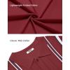 imageCOOFANDY Knit Shirts for Men Casual Short Sleeve Button Down Shirts Summer Beach Stretch Fit Collared ShirtsWine