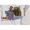 imageCOOFANDY Mens Button Down Shirts Short Sleeve Casual Linen Shirts for Men Summer Beach Wedding ShirtDark Blue