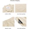 imageCOOFANDY Mens Short Sets 2 Piece Summer Beach Outfits Short Sleeve Shirts and Shorts Sets for MenBeige