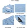 imageCOOFANDY Mens Short Sets 2 Piece Summer Beach Outfits Short Sleeve Shirts and Shorts Sets for MenBlue