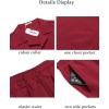 imageCOOFANDY Mens Short Sets 2 Piece Summer Beach Outfits Short Sleeve Shirts and Shorts Sets for MenCrimson