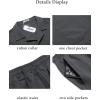 imageCOOFANDY Mens Short Sets 2 Piece Summer Beach Outfits Short Sleeve Shirts and Shorts Sets for MenDark Grey