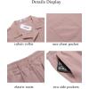 imageCOOFANDY Mens Short Sets 2 Piece Summer Beach Outfits Short Sleeve Shirts and Shorts Sets for MenDusty Rose