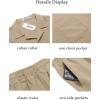 imageCOOFANDY Mens Short Sets 2 Piece Summer Beach Outfits Short Sleeve Shirts and Shorts Sets for MenKhaki