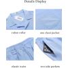 imageCOOFANDY Mens Short Sets 2 Piece Summer Beach Outfits Short Sleeve Shirts and Shorts Sets for MenLight Blue