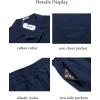 imageCOOFANDY Mens Short Sets 2 Piece Summer Beach Outfits Short Sleeve Shirts and Shorts Sets for MenNavy Blue