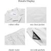imageCOOFANDY Mens Short Sets 2 Piece Summer Beach Outfits Short Sleeve Shirts and Shorts Sets for MenWhite