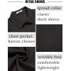 imageCOOFANDY Mens Short Sleeve Dress Shirts Wrinkle Free Regular Fit Dress Shirt Textured Casual Button Down ShirtsBlack