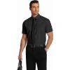 imageCOOFANDY Mens Short Sleeve Dress Shirts Wrinkle Free Regular Fit Dress Shirt Textured Casual Button Down ShirtsBlack