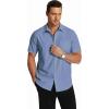 imageCOOFANDY Mens Short Sleeve Dress Shirts Wrinkle Free Regular Fit Dress Shirt Textured Casual Button Down ShirtsBlue