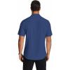 imageCOOFANDY Mens Short Sleeve Dress Shirts Wrinkle Free Regular Fit Dress Shirt Textured Casual Button Down ShirtsDeep Blue