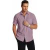 imageCOOFANDY Mens Short Sleeve Dress Shirts Wrinkle Free Regular Fit Dress Shirt Textured Casual Button Down ShirtsFuchsia