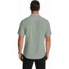 imageCOOFANDY Mens Short Sleeve Dress Shirts Wrinkle Free Regular Fit Dress Shirt Textured Casual Button Down ShirtsGreen