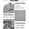 imageCOOFANDY Mens Short Sleeve Dress Shirts Wrinkle Free Regular Fit Dress Shirt Textured Casual Button Down ShirtsLight Grey