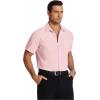 imageCOOFANDY Mens Short Sleeve Dress Shirts Wrinkle Free Regular Fit Dress Shirt Textured Casual Button Down ShirtsPink