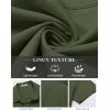 imageCOOFANDY Button Down Shirt for Men Short Sleeve Casual Shirt Summer Beach Vacation Shirt with PocketDark Army Green