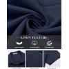 imageCOOFANDY Button Down Shirt for Men Short Sleeve Casual Shirt Summer Beach Vacation Shirt with PocketDark Blue