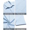 imageCOOFANDY Mens Casual Short Sleeve Button Down Summer Beach Shirt Lightweight Textured Wrinkle Free Untucked ShirtsAngel Falls