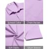 imageCOOFANDY Mens Casual Short Sleeve Button Down Summer Beach Shirt Lightweight Textured Wrinkle Free Untucked ShirtsLavender Frost
