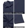 imageCOOFANDY Mens Casual Short Sleeve Button Down Summer Beach Shirt Lightweight Textured Wrinkle Free Untucked ShirtsMedieval Blue