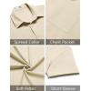 imageCOOFANDY Mens Casual Short Sleeve Button Down Summer Beach Shirt Lightweight Textured Wrinkle Free Untucked ShirtsVanilla Ice
