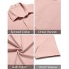 imageCOOFANDY Mens Casual Short Sleeve Button Down Summer Beach Shirt Lightweight Textured Wrinkle Free Untucked ShirtsVeiled Rose