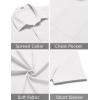 imageCOOFANDY Mens Casual Short Sleeve Button Down Summer Beach Shirt Lightweight Textured Wrinkle Free Untucked ShirtsWhite