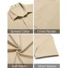 imageCOOFANDY Mens Casual Short Sleeve Button Down Summer Beach Shirt Lightweight Textured Wrinkle Free Untucked ShirtsWood Ash