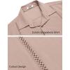 imageCOOFANDY Mens Cuban Guayabera Shirts Short Sleeve Button Down Shirt Lightweight Summer Beach ShirtsPink