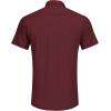 imageCOOFANDY Mens Cuban Guayabera Shirts Short Sleeve Button Down Shirt Lightweight Summer Beach ShirtsWine Red