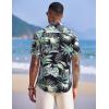 imageCOOFANDY Mens Hawaiian Shirts Short Sleeve Casual Button Down Tropical Shirt Summer Floral Vacation Beach ShirtsBlack Floral