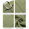 imageCOOFANDY Mens Linen Short Sleeve Button Down Shirts Casual Summer Beach Vacation ShirtsChive
