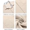 imageCOOFANDY Mens Linen Short Sleeve Button Down Shirts Casual Summer Beach Vacation ShirtsShortbread