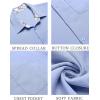 imageCOOFANDY Mens Linen Short Sleeve Button Down Shirts Casual Summer Beach Vacation ShirtsTrue Blue