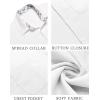 imageCOOFANDY Mens Linen Short Sleeve Button Down Shirts Casual Summer Beach Vacation ShirtsWhite