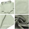 imageCOOFANDY Mens Casual Button Down Shirts Short Sleeve Beach Summer Shirt Vacation Wedding Shirts with PocketLight Green