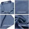 imageCOOFANDY Mens Casual Button Down Shirts Short Sleeve Beach Summer Shirt Vacation Wedding Shirts with PocketMidnight Blue