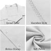imageCOOFANDY Mens Cuban Guayabera Short Sleeve Shirt Casual Summer Beach Tops Button Down Untucked ShirtsWhite