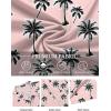 imageCOOFANDY Mens Hawaiian Floral Shirts Short Sleeve Button Down Shirts Tropical Summer Beach ShirtsCoconut Treepink